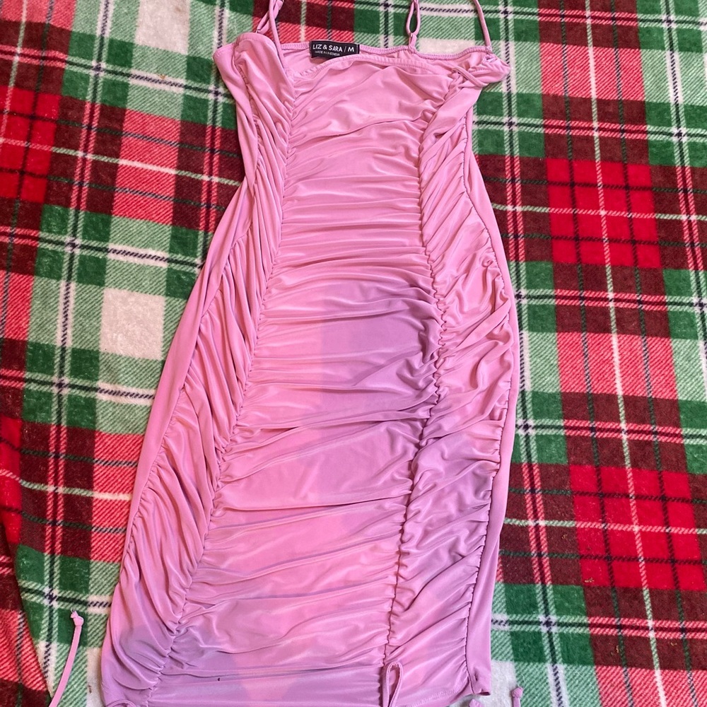 Small rippled pink dress